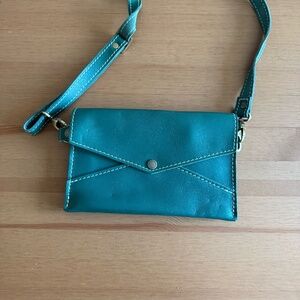 Portland Leather Peacock Envelope Crossbody